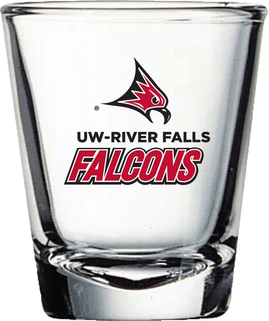 University of Wisconsin - River Falls Falcons 1.5 oz. Collector's Glass