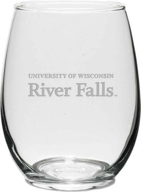 University of Wisconsin - River Falls 15 oz. Stemless Wine Glass