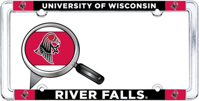 University of Wisconsin - River Falls Thin Dome License Plate Frame