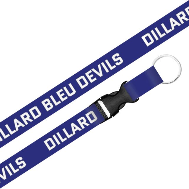 Dillard University Bleu Devils Lanyard with Buckle
