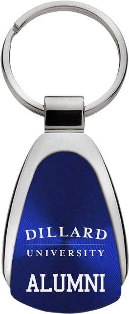 Dillard University Alumni Teardrop Keychain
