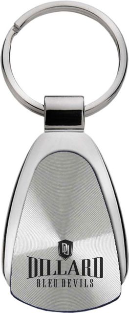 Dillard University Teardrop Keychain