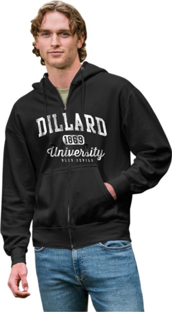 Dillard University Bleu Devils Full Zip Hood: Dillard University