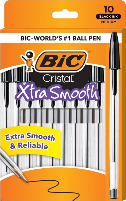 PEN 10PK MED BLK VP CRISTAL: Delaware County Community College