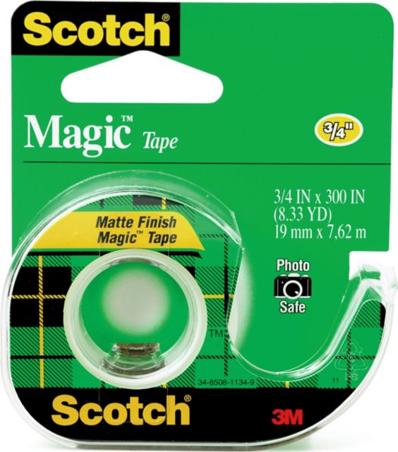 SCOTCH MAGIC TAPE WITH DISPENSER 105 -3/4X300X8.3YDS