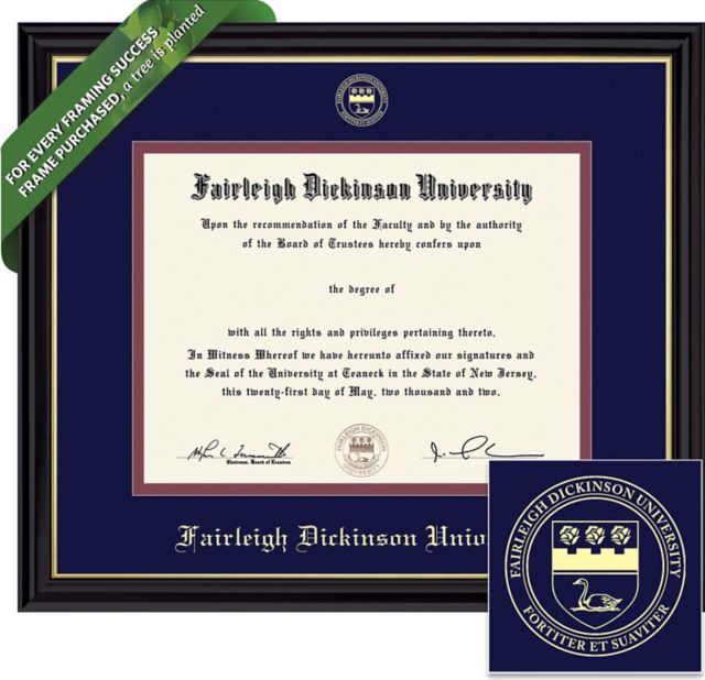 Fairleigh Dickinson University Coronado BA/MA (7/11 To Pres) Diploma Frame -ONLINE ONLY