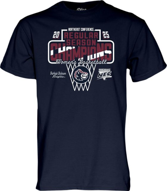 Fairleigh Dickinson University 2025 Women's Basketball Regular Season Champions Short Sleeve T-Shirt