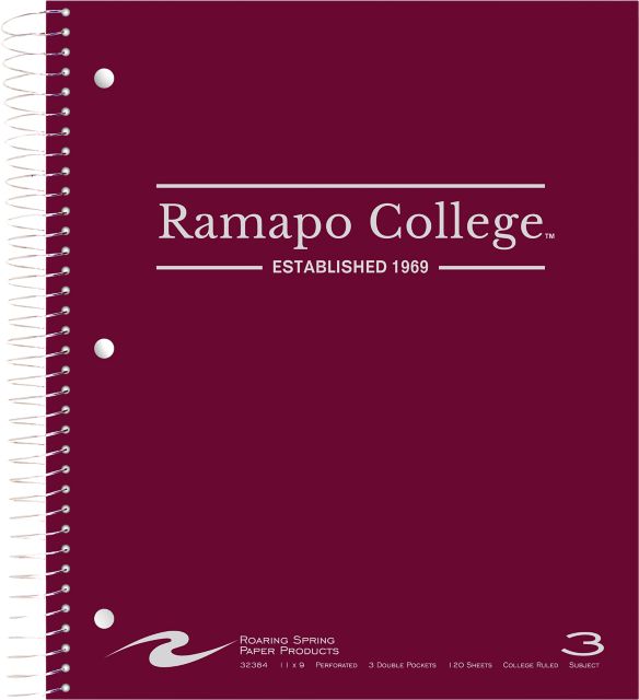 Ramapo College of New Jersey 3 Subject Notebook