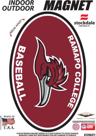 Ramapo College of New Jersey Baseball 3.5'' x 5.5'' Magnet