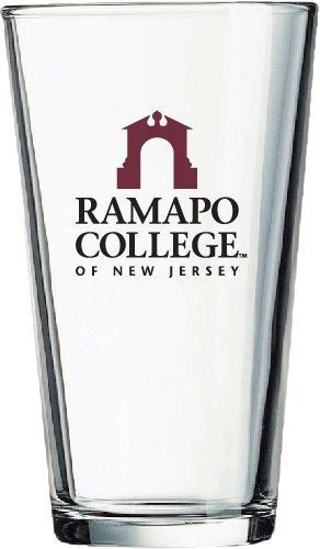 Ramapo College of New Jersey 16 oz. Drinking Glass
