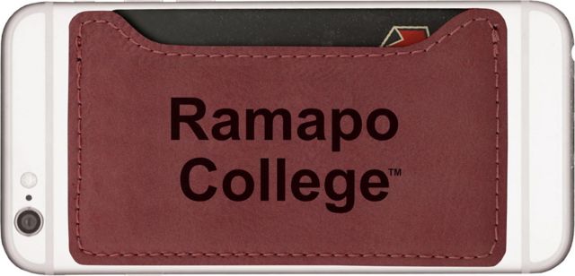 Ramapo College of New Jersey Velour Cell Phone Card Holder