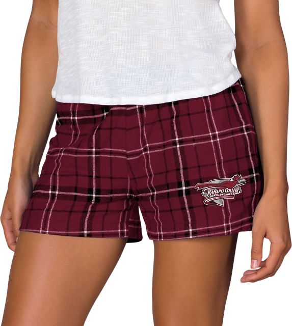 Ramapo College of New Jersey Women's Flannel Shorts - ONLINE ONLY