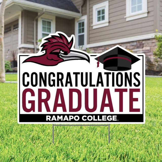 Ramapo College of New Jersey Grad 22 x 19 Lawn Sign