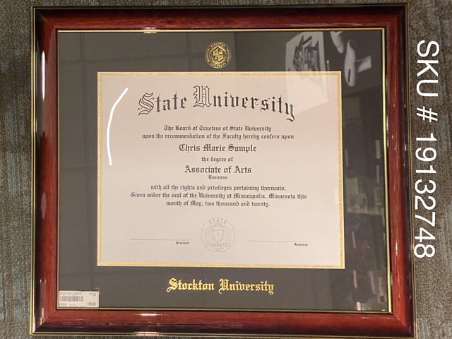 Stockton University 11 x 14 Diploma Frame
