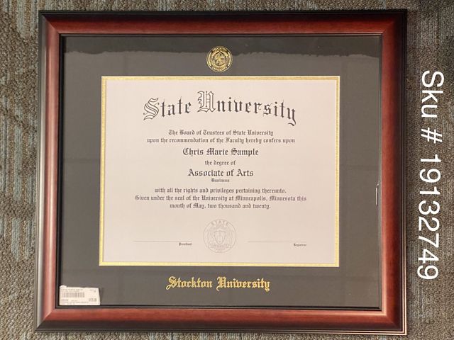 Stockton University 11 in. x 14 in. Diploma Frame
