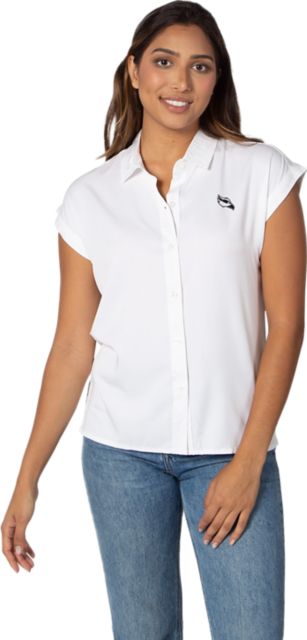 Stockton University Women's Ospreys Short Sleeve Button-Up