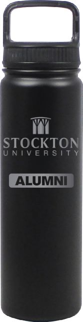 24 oz Matte Black Stainless Steel Water Bottle Alumni