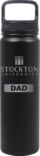 24 oz Matte Black Stainless Steel Water Bottle Dad