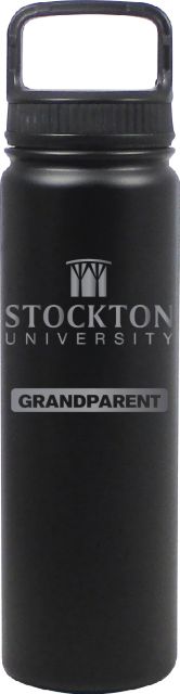 24 oz Matte Black Stainless Steel Water Bottle Grandparent