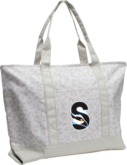 Stockton University Leopard Tote