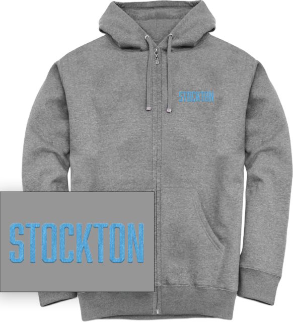 Stockton University Chainstitch Full Zip Hooded Sweatshirt