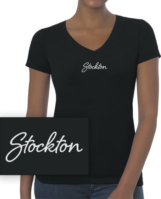 Stockton University Chainstitch Women's Short Sleeve T-Shirt