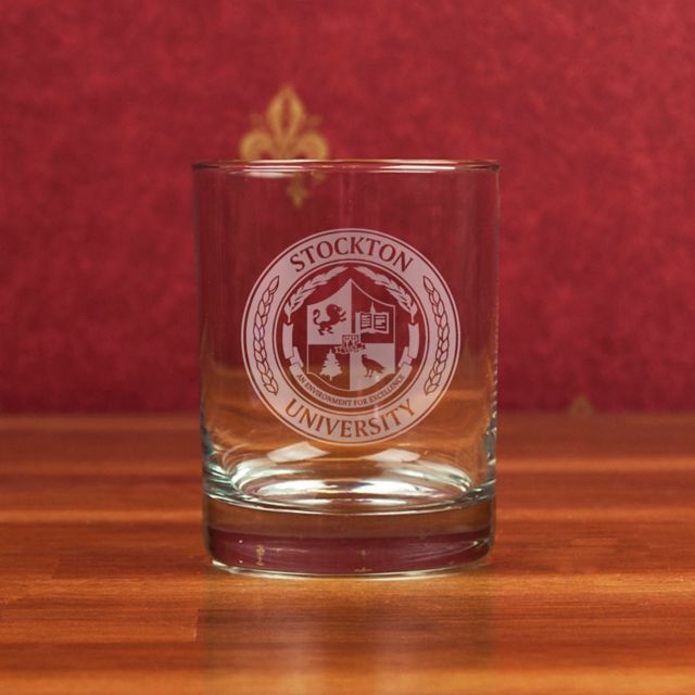 Stockton University 14 oz. Glass