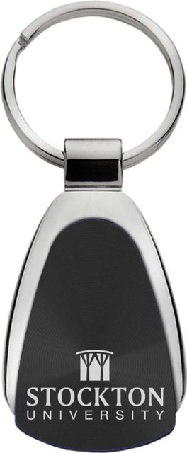 Stockton University Teardrop Keychain
