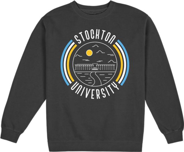 Stockton University Pigment Dyed Fleece Crewenck - ONLINE ONLY