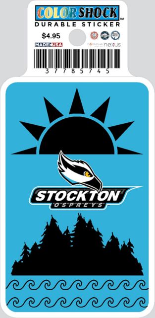 Stockton University Ospreys Durable Sticker