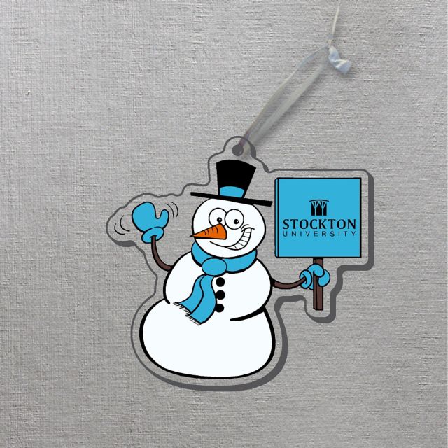 Stockton University Snowman Ornament