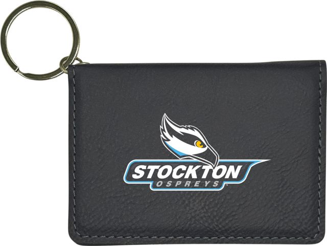 Stockton University Ospreys Leather ID Holder