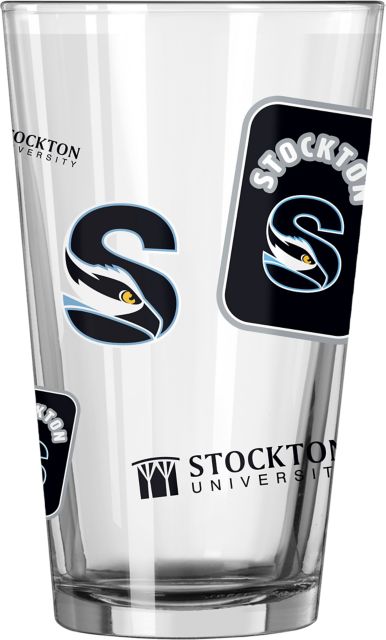 Stockton University 16 oz. Pint Glass