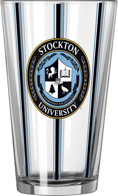 Stockton University Baseball 16 oz. Glass