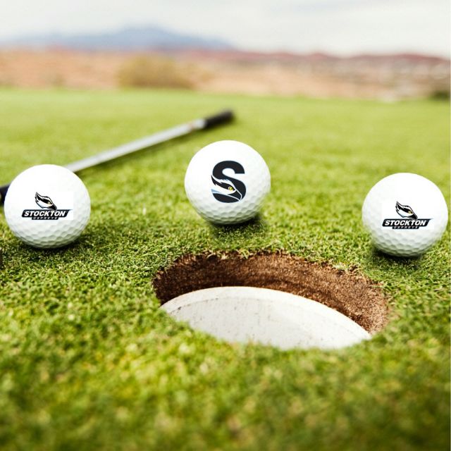 Stockton University 3-Count Golf Ball