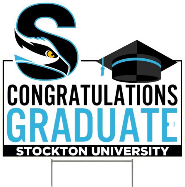Stockton University Grad 22 x 19 Lawn Sign