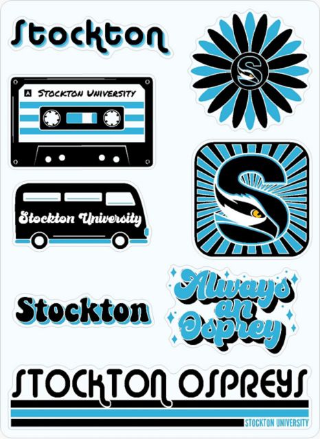 Stockton University 7.5'' x 7.5'' Sticker Sheet