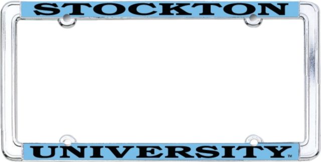 Stockton University Thin Dome License Plate Frame