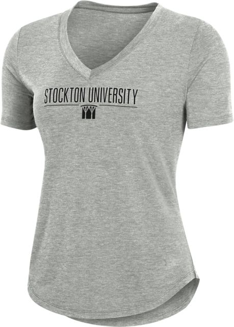Stockton University Women's Breezy V-Neck Short Sleeve T-Shirt
