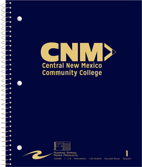 Central New Mexico Community College Notebook 100-Sheet