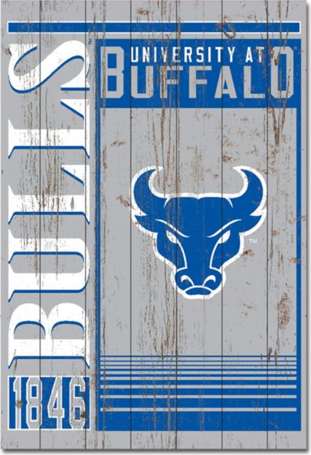 University at Buffalo 25''x 36'' Showcase Plank Sign - ONLINE ONLY