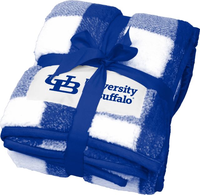 University at Buffalo 50'' x 60'' Buffalo Check Frosty Fleece