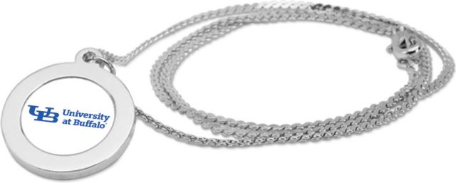 CSI Silver Pendant Necklace With Colored Medallian - ONLINE ONLY