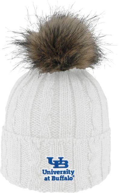 University at Buffalo Women's Fur Pom Beanie
