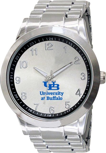 University at Buffalo 44mm Men's Stainless Steel Watch
