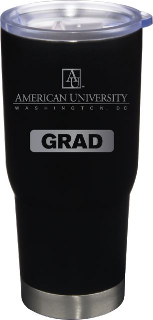 22 oz Matte Black Stainless Steel Tumbler Grad