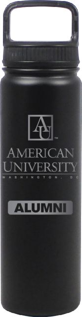 24 oz Matte Black Stainless Steel Water Bottle Alumni