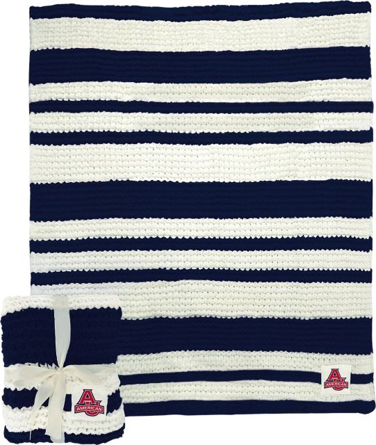American University Cable Knit Throw 50x60