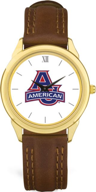 CSI Brownleather Wristwatch With  Colored Medallion - ONLINE ONLY