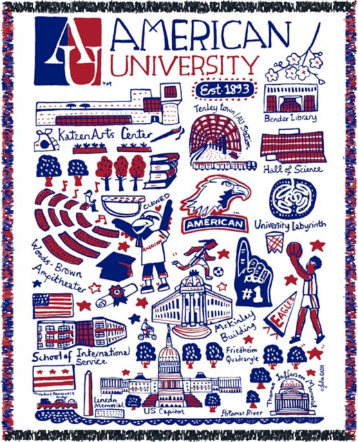 American University Tapestry Blanket